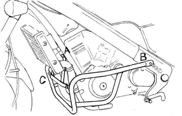 Honda NTV 650 [1988-1998] - barre de protection des moteurs