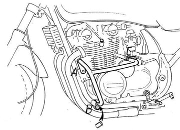 Kawasaki Zephyr 550 [1991-1999] - barre de protection des moteurs