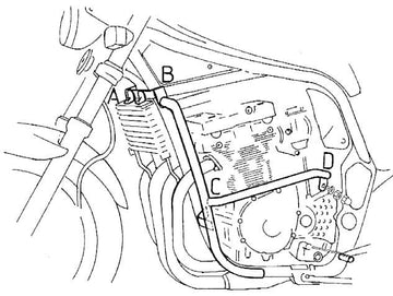 Suzuki GSF 600 S [1996-1999] - barre de protection des moteurs - 0