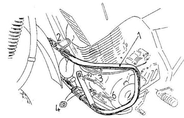 Yamaha XT 600 E [1990-1994] - barre de protection des moteurs - 0