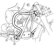 Default Title Yamaha XVS 125 [2000-2004] - motor protection bar