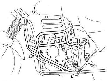 Triumph Tiger [1993-1998] - motor protection bar - 0