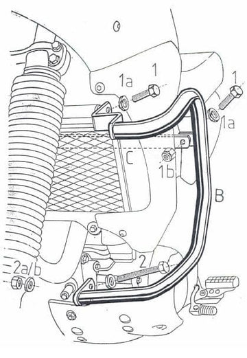 Yamaha Xtz 660 Ténéré [1991-1993] - motor protection bar