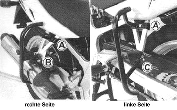 Suzuki GS 500 E [2001-2008] - vue détaillée de la protection arrière