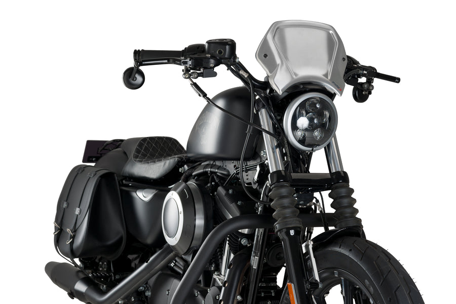 HARLEY DAVIDSON SPORTSTER 883 IRON XL 883 N [2012] – PLAQUE AVANT ALU – NOIRE
