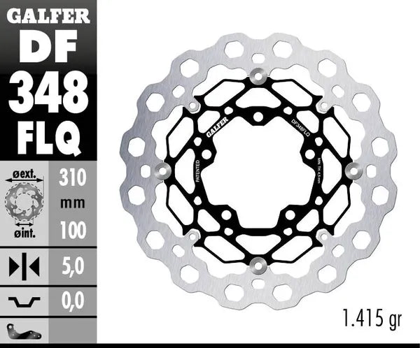 Suzuki Vzr 1800 Intruder M 1800 R [2013, 2011-2012] - Cubiq floating brake disc - picture 4