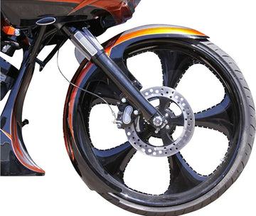 harley davidson touring [PAUL YAFFE BAGGER NATION] – DEI steel fender 21", 23", 26" - 0