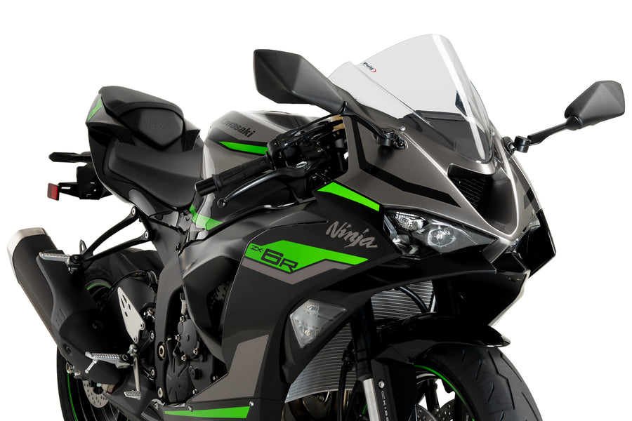 KAWASAKI ZX-6R NINJA [2025] – Bulle Z-Racing – Transparent