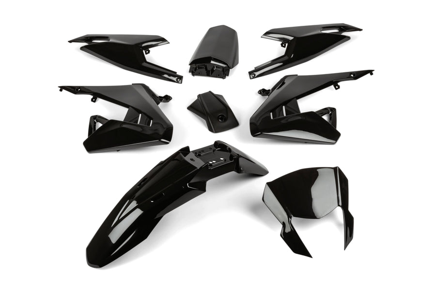 Aprilia SX 50 2T - Kit carénage 8 pièces noir