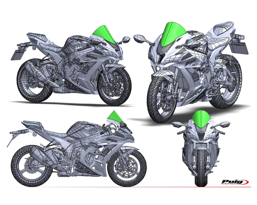 KAWASAKI ZX-10RR NINJA PERFORMANCE [2018] – Bulle R-Racer – Noir