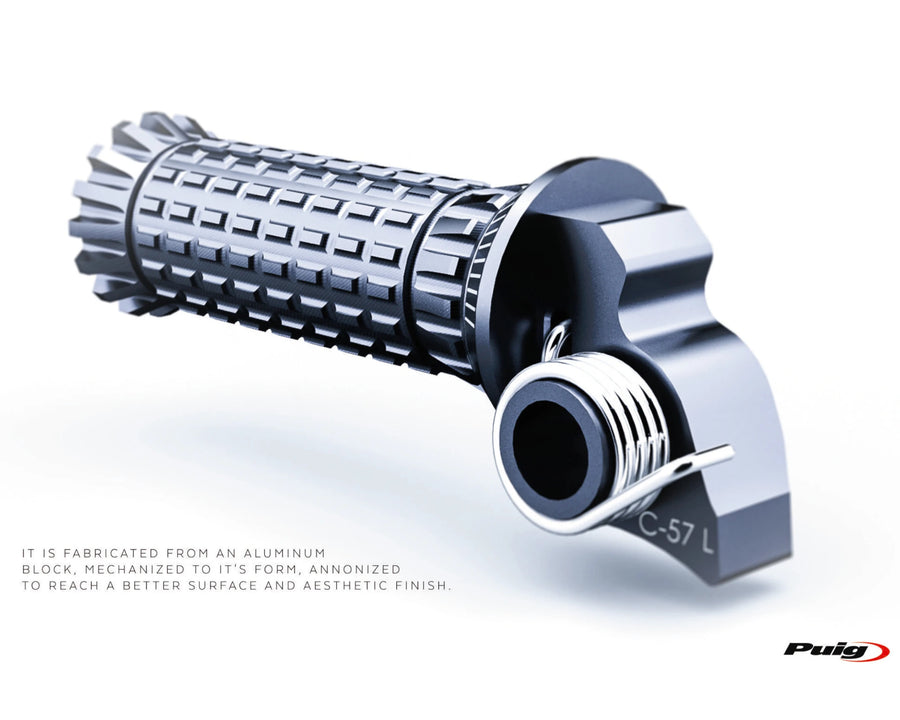 KTM RC 390 [2025] – R-Fighter footrests – silver