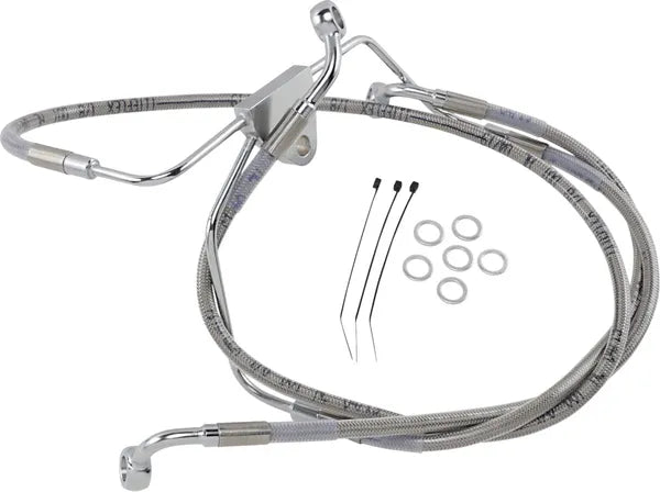 Harley Davidson Flhtcui [DRAG SPECIALTIES] - Stainless Steel Brake Line Kit, Extended