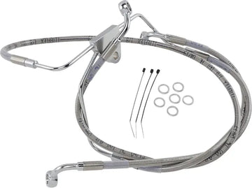 Harley Davidson Flhtcui [DRAG SPECIALTIES] - Kit de conduites de frein en acier inoxydable, étendu