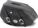 Motorradtasche [Hepco & Becker] - Leder Buffalo Big schwarz links – Rohrpacktaschenhalter