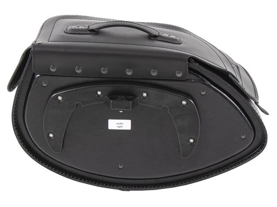 Motorcycle bag [Hepco & Becker] - leather Buffalo Big black right – C-Bow