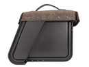 Motorcycle bag [Hepco & Becker] - Rugged leather brown left – cutout