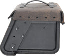 Motorcycle bag [Hepco & Becker] - leather bag set Rugged Cutout 19 L incl. quick release - cutout