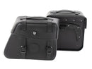 Motorcycle bag [Hepco & Becker] - leather bag set Rugged 21 L - black - C-Bow