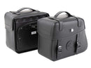 Motorcycle bag [Hepco & Becker] - leather bag set Rugged 21 L - black - C-Bow