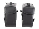 Motorcycle bag [Hepco & Becker] - leather bag set Rugged 21 L - black - C-Bow