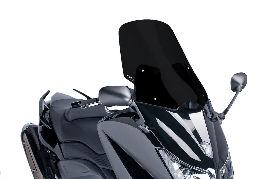 YAMAHA TMAX [2012–2016] - V-Tech Line Touring Windschild | Schwarz | PUIG 6260N