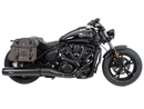 Indian 101 Scout [2025-2026] - Set: Ledertaschenhalter Cutout schwarz inkl. Rugged Ledertaschen braun