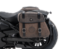 Indian 101 Scout [2025-2026] - Set: Ledertaschenhalter Cutout schwarz inkl. Rugged Ledertaschen braun