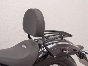 BMW R 18 (OL11) 2021- [2021] - Bar sissy chauffeur avec un grand oreiller arrondé et porte-bagages, noir