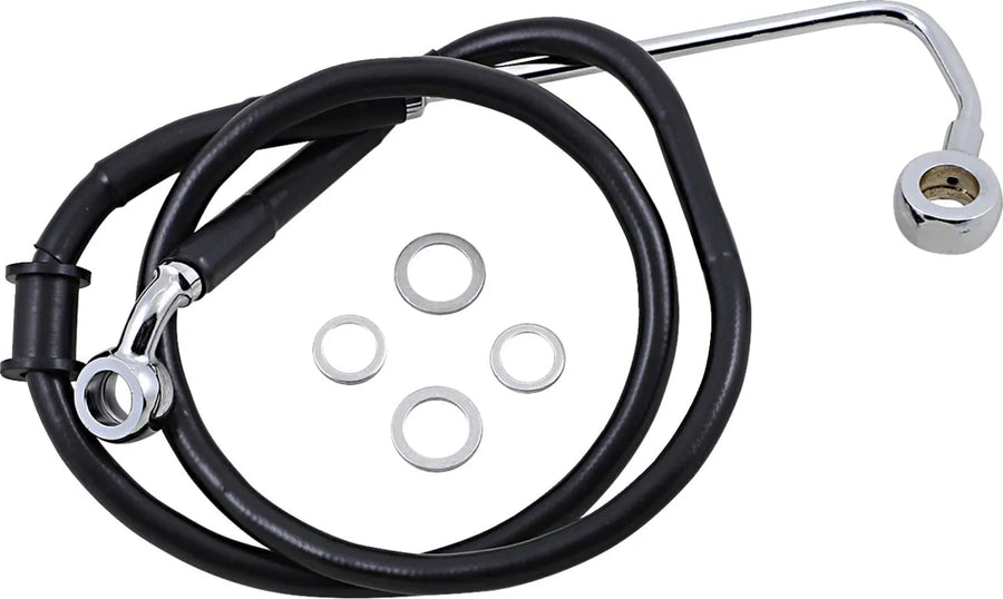 harley davidson fxsb [DRAG SPECIALTIES] - Conduite de frein rallongée en acier inoxydable
