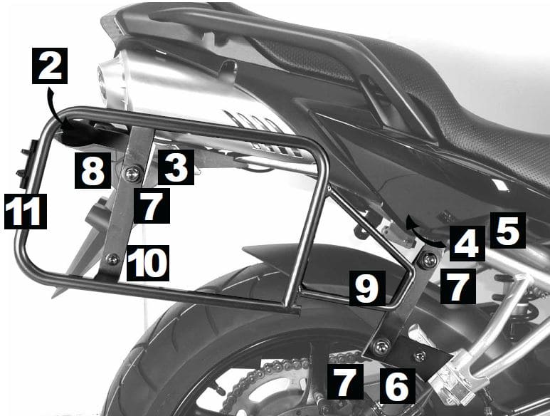 Yamaha FZ 6 [2007-2009] -loc-it Case Carrier