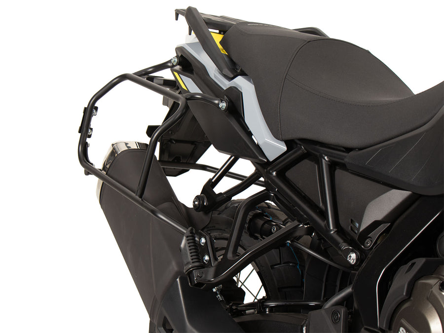 Suzuki V-Strom 800 DE [2023-2026] - Kofferträgerset Cutout schwarz inkl. Xplorer Cutout schwarz Kofferset