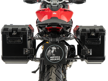 DUCATI Multistrada V2 [2025-2026] - Kofferträgerset Cutout schwarz inkl. Xplorer Cutout schwarz Kofferset