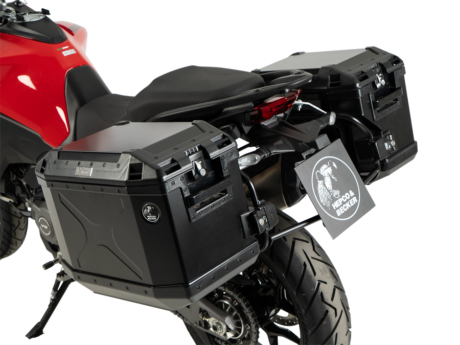 DUCATI Multistrada V2 [2025-2026] - Kofferträgerset Cutout schwarz inkl. Xplorer Cutout schwarz Kofferset