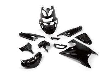 Aprilia SR Netscaper 50 2T LC - kit carénage 11 pièces noir
