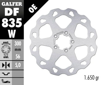 Harley-Davidson XL 883 R Roadster [2015] - Wave® brake disc - surface: silver, stainless steel - picture 2