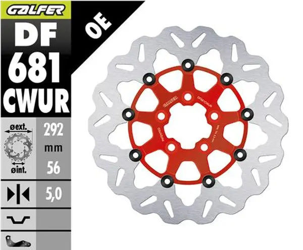 Harley-Davidson Xl 1200 R Sportster Roadster [2008] - Floating wave brake disc - picture 2