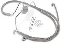 Harley Davidson Flhr [DRAG SPECIALTIES] - Stainless Steel Brake Line Kit, Extended