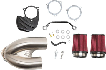 Harley-Davidson FLRT 1868 Freewheeler 114 [2025] - Tuned Induction Luftfilterkit – Oberfläche: Silber – Bild 1