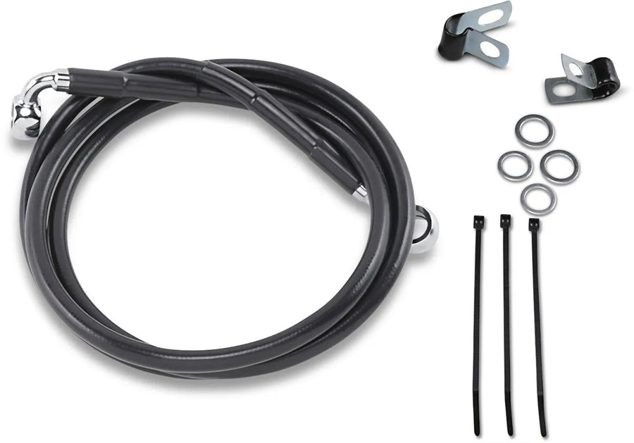 Harley Davidson FXSTS [DRAG SPECIALTIES] - Kit de conduite de frein en vinyle noir étendu