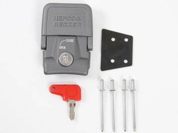 Retaining lock [Hepco & Becker] - Xplorer, standard and exclusive side cases - silver