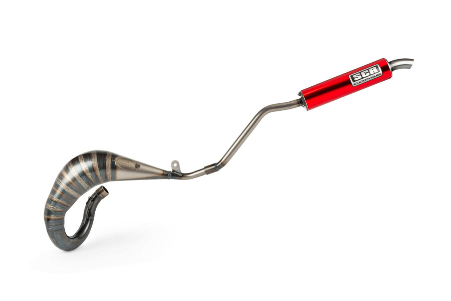 Beta RR Enduro 50 2T - Exhaust Handmade Cross 50-70 red