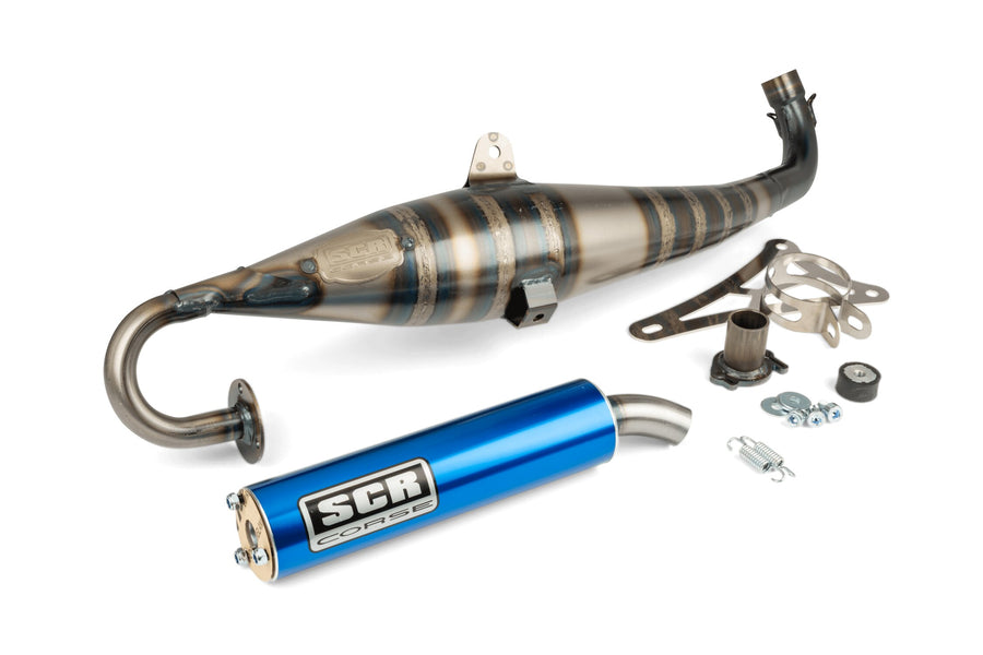 Aprilia SR Netscaper 50 2T LC - Exhaust Handmade 70 blue
