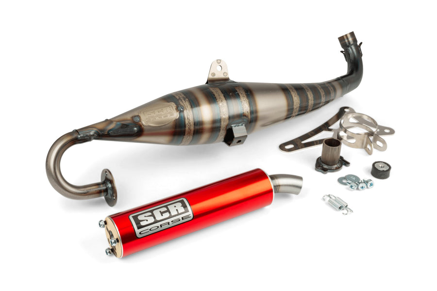 Aprilia SR Netscaper 50 2T LC - Pot d'échappement Handmade 70 rouge