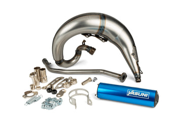 Beta RR Enduro 50 2T - Exhaust Cross ML Blue Left