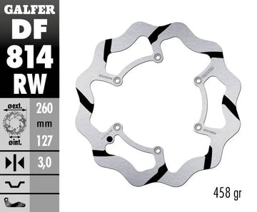 Beta RR 498 Racing [2014] - DISQUE DE FREIN FIXE WAVE RAINURÉ OVERSIZE – photo 2
