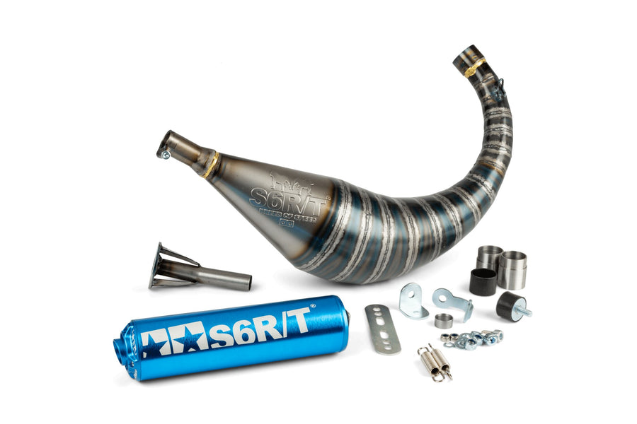 Fantic XE 50 2T - Pot d'échappement R/T 70 - 80 Bleu