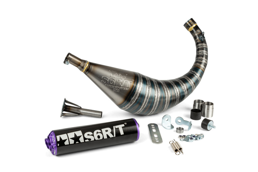 Beta RR Enduro 50 2T - Pot d'échappement R/T 70 - 80 Noir / Violet