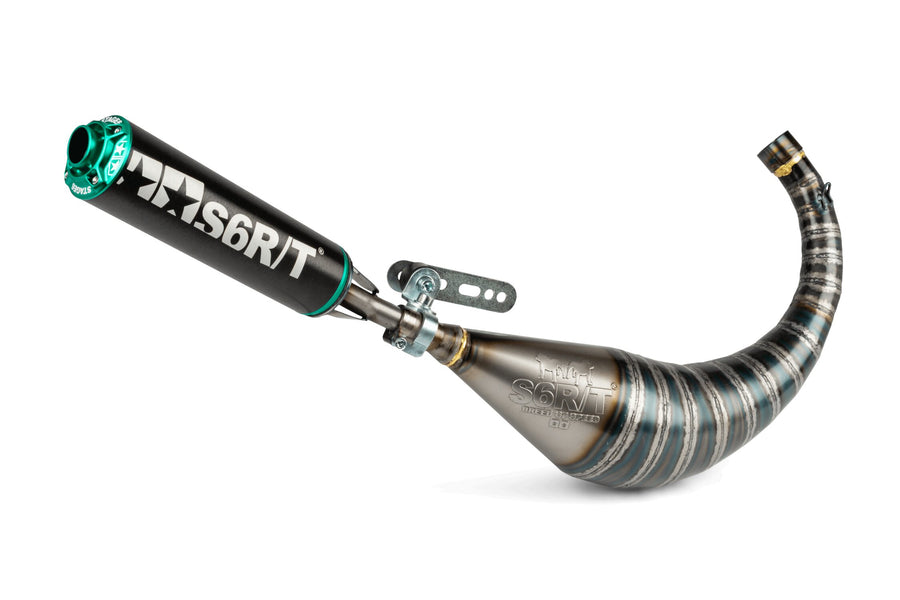 Beta RR-T SM 50 2T - Pot d'échappement R/T 70 - 80 Noir / Turquoise