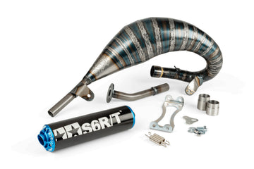 Beta RR Track 50 2T - Pot d'échappement R/T 70 - 80 Noir / Bleu