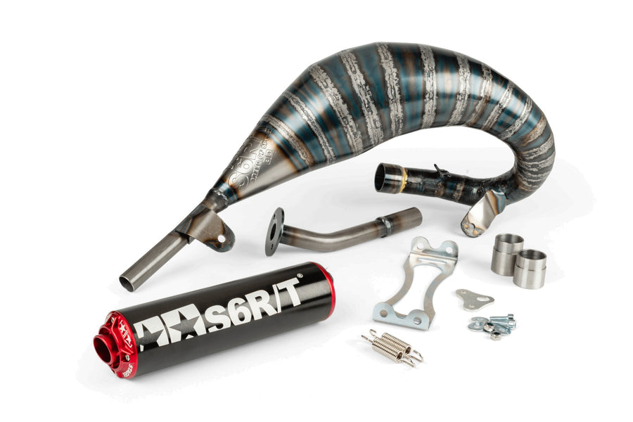 Beta RR Enduro 50 2T - Exhaust R/T 70-80 Black / Red